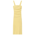 Robe midi jaune