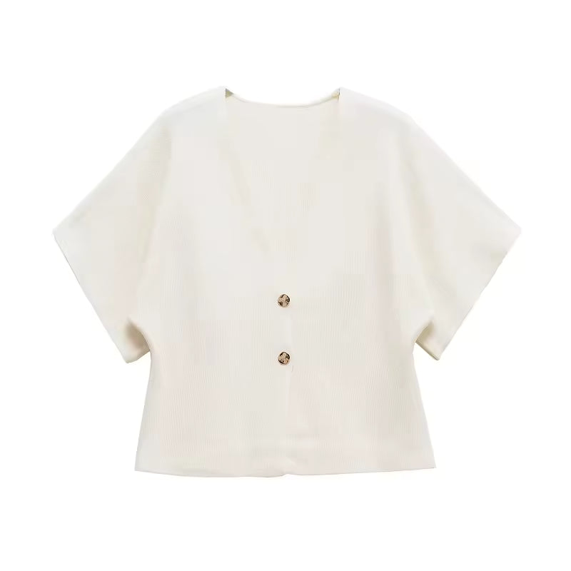 Haut léger à manches courtes