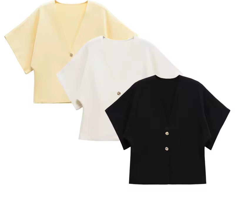 Haut léger à manches courtes